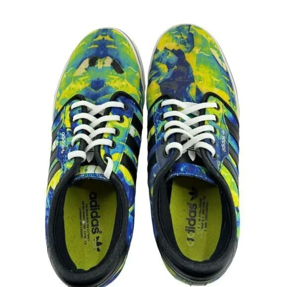 Adidas Skateboard Shoe Unisex Blue / Green Deadstock Size Men 8 /‎ Women 9.5